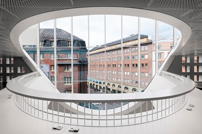 Helsinki University City Centre Campus Library in Finland by AOA architects.