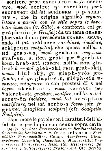 scrivere